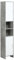 kleankin Badezimmerschrank Hochschrank Badschrank Multifunktionsschrank mit 6 Fächer 2 Türen Spanplatte Weiß 30 x 30 x 180 cm