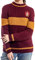 Harry Potter Gryffindor Quidditch Jumper: Hogwarts House Gryffindor Quidditch Uniform Replica Rib Stitch Knitted Crew Neck Jumper for Men and Women (L) Red, Gold