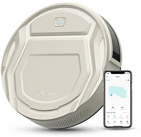 LEFANT Saugroboter, 120 Min Laufzeit, Staubsauger Roboter WLAN Kompatibel mit Alexa und APP, Staubsaugerroboter für Tierhaare Hartböden, Selbstaufladung Roboterstaubsauger mit Ladestation, M210P