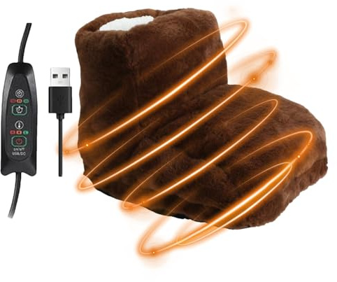 Calentador de pies eléctrico,Calentador de pies eléctrico con calefacción | Solución de calentamiento para calentadores,Botas calientapiés, Almohadillas calefactoras para pies con cubierta de