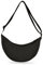 Bieiyhe Halbmond Tasche Damen, Einfarbig Crossbody Bag, Umhängetasche Cord, Got Bag Moon Bag Small, Bananentasche Damen, Casual Crossbody Bag Schultertasche mit Verstellbarer Schultergurt -Schwarz