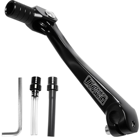 Folding Gear Shifter Lever, Aluminum Dirt Bike Parts,Compatible with 50cc-125cc CRF50 XR50 SSR110 SSR125 WR200R Taotao ATA KAYO Xmotor Coolster Probike Pitster Pro Roketa Baja Pit Dirt Bike (Black)
