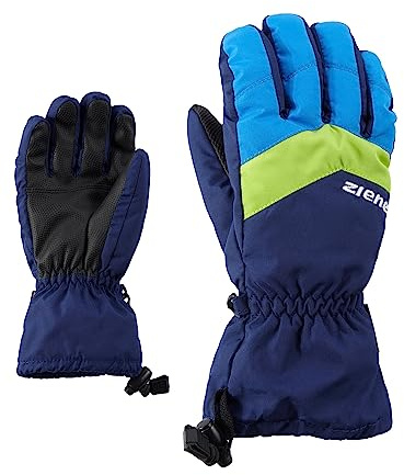 Ziener Kinder LETT AS glove junior Ski-Handschuhe / Wintersport | wasserdicht atmungsaktiv, navy, 3,5