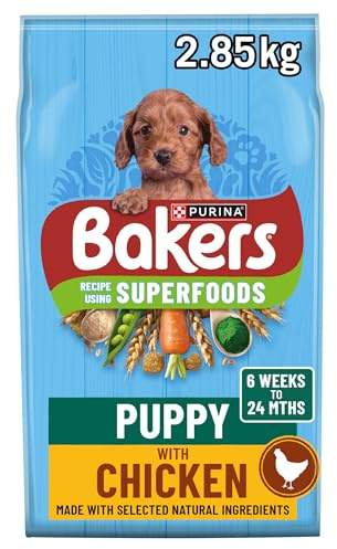 BAKERS Puppy Chicken with Vegetables Dry Dog Food 2.85kg