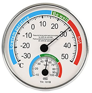 Thermomètre hygromètre pour intérieur et extérieur - Moniteur analogique pour chambre