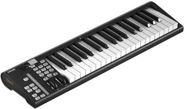Icon Pro Audio Artist 37X USB-MIDI keyboard controller with 37 keys, DAW integration, and LED touch faders for studio and production