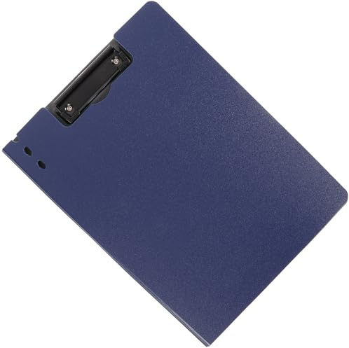 SECFOU Portablocco Tavoletta Scrittura Clip Resistente Portatile in Pp e Metallo per Ufficio e Ristorazione per Insegnanti e Lavoratori D'ufficio