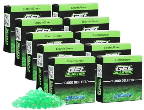 Gel Blaster 100.000 Gellets Munition, Vert - Non Toxique, 14 Ans+