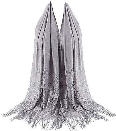 TianWlio Schal Damen Hijab Schal Long Soft Wrap Fransenschal Baumwolle Strandschal Damen Mode Handtuch Bedruckter weicher Schal