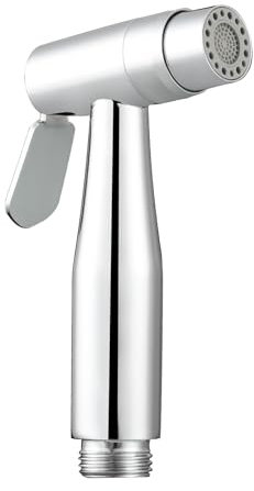Tecmolog 2 Jets Douchette WC Acier Inox Tête de Douche Remplacement pour Mitigeur Cuisine, Chromé, WS024AD