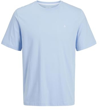 JJEPAULOS Tee SS Crew Neck Noos PLS, Chambray Blue, 5XL