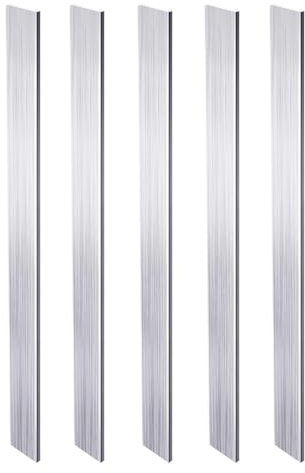 5 pièces 1/8 X 0.3 Square Aluminium Flat Bar 25 cm long, 3 mm x 10 mm x 250 mm plaque plate en aluminium, 6061 aluminium multi-usages plaque