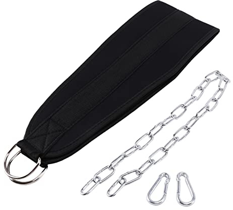 Huhudyy Cinturón De Inmersión De Equipos De Aptitud Cintura del Cuerpo De Gimnasio De Levantamiento De Pesas Fuerza Cadena De Inmersión De Edificio De Poder De Entrenamiento Levantar