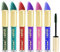 Mascara Pestañas Set de Rímel Colorido de 6 Colores Resistente al agua Voluminizador y Rizado de Larga Duración Maquillaje de ojos Encantador y Duradero Para Navidad Halloween fiestas y bodas