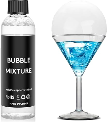 Seihoae Whisky Rauch Set Zubehör, 180 ml, Seifenblasenmischung