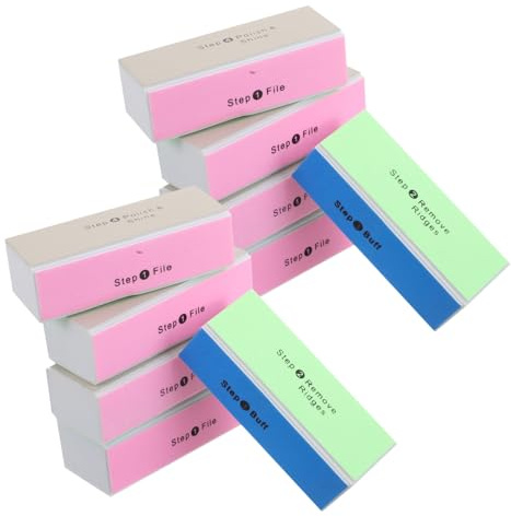Gogogmee 10 St Nagellackblock Nagelkonstverktyg Polerfil Verktyg Polermaskin Polerfil Återanvändbar Nagelbuffert Nagelslipblock Fyrsidig Nagelbuffert Professionell Eva