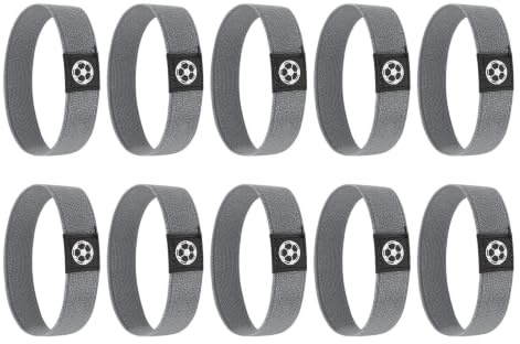 zwxqe Lacets à crampons de football | Manches élastiques antidérapantes | 10 bandes de lacets pour chaussures de football pour enfants | Pour adultes et enfants | Pour intérieur et extérieur