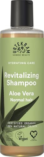Urtekram Shampoo - Aloe Vera - Normales Haar - 250 ml, Vegan, Biologisch, Feuchtigkeitsspendend, Natürlichen Ursprungs