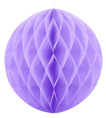 Sfera in carta a nido d'ape lilla 20cm