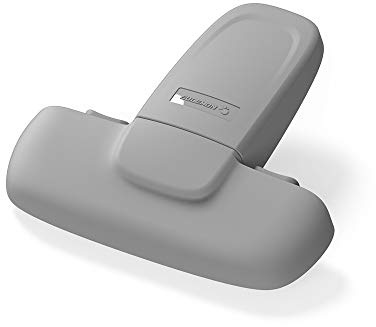 EUDEMON Serratura per frigorifero a porta singola di sicurezza per bambini serratura per mini frigorifero con congelatore, utilizzando adesivo, senza attrezzi o punte da trapano (Grigio, 1 Pezzi)