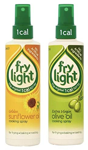 2 x Frylight Mixed 1 x Extra Virgin Olive Oil & 1 x Sunflower Oil Cooking Spray 190 ml x 2 (Pack of 2)