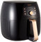 Philips Airfryer XXL mit Rapid Air Technologie - Heißluftfritteuse mit 7,3L Kapazität, 90% weniger Fett, Smart Sensing für Perfekte Ergebnisse, QuickClean, Rezept-App, Schwarz/Kupfer (HD9867/90)