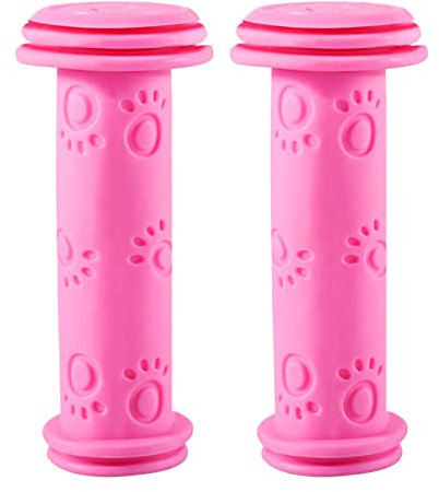 TOOYFUL Kinderfahrradgriff Prallschutz, Laufrad Lenkergriffe Rutschfester, Lenkergriffe Fahrrad Kinder Anti Rutsch Griff für Kinderfahrräder Laufrad, ROSA