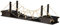Pawhut Kletterwand Katzen, Katzenregal mit Hängebrücke, Wandkratzbaum, Katzenmöbel für Katzen bis 5 kg, Katzenbett, Wandmontage, Braun, 96 x 20 x 25,5 cm