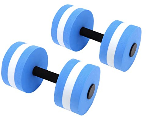 Tissting Lot De 2 Haltères d'exercice Aquatique, EVa Water Floating Dumbbell Water Weights Haltères en Mousse Résistance à la Piscine Exercice Aérobique Équipement De Fitness