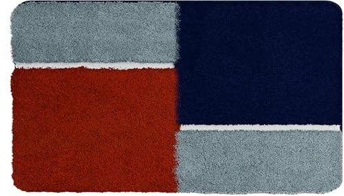 BATEX Enema Badteppich 70x120 cm rot-blau