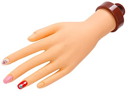 WRITWAA Modèle De Main Pour Manucure Main Entraînement Pour Nail Art Présentoir Ongles Réutilisable