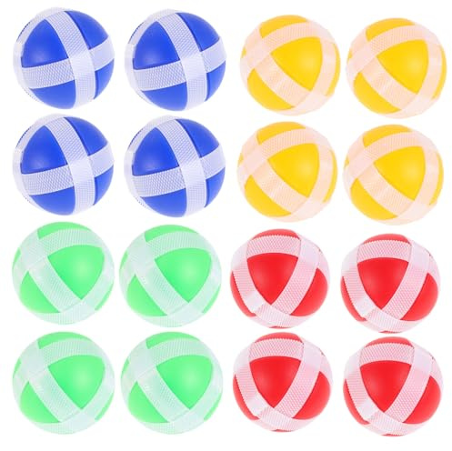 MUSISALY 32pcs Colorful Sticky Balls for Soft Hook and Loop Board Game Accessories Safe Outdoor for Party Favors and Motor Skill Development