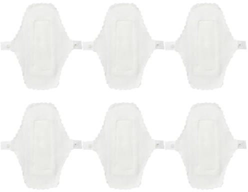 WEKADRIN Compresas Algodón Lavables Impermeables 3 Piezas 180 Mm para Mujer Uso Diario y Ejercicio Diseño Reutilizable
