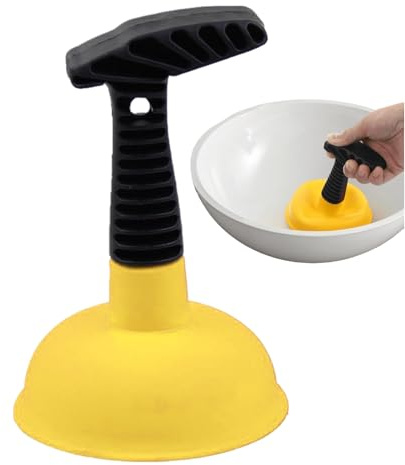 Handfat Plunger – gummidräneringsrör blockeringsverktyg, 90 g kraftfulla köksbänkar badkar och showers blockerare, tung plunger-stil för showers toaletter badrum rör badkar handfat
