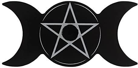 Triple Moon Design Black Mini Spell Candle Holder