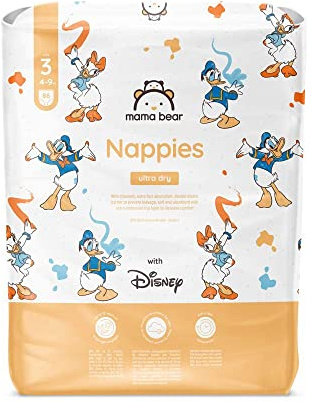 Amazon-Marke: Mama Bear Disney Ultra Dry Windeln, Größe 3 (4-9 kg), weiß, 86 Stück, 1er-Pacl