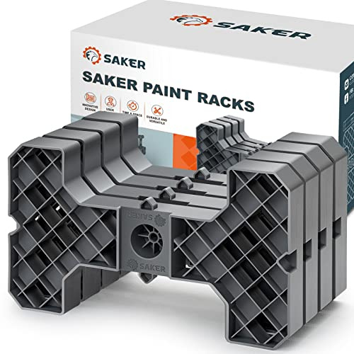 Saker Spray Paint Racks,Magic Racks,Door Painting Drying Rack for Cabinet Doors, Paint Interior or Exterior Doors Trim & Kitchen Cabinet Doors for Ultimate Painting Tool(Pack of 4)