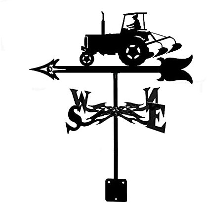 ANCNA Girouette en métal Tracteur Girouette Extérieur Toit Jardin Montage Cour Décor Girouette, Yard Indiquant La Direction du Vent, Outils De Mesure Professionnels