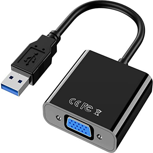 Aolirot Adattatore USB a VGA 1080P Full HD USB 3.0/2.0 Convertitore video multi-schermo per Windows 10/8.1/8/7/XP