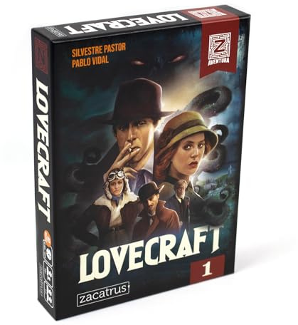 Aventura Z: Vol. 1 Lovecraft, Juego de Mesa, Juego Cooperativo, Juego Solitario, Juego para 1 o 2 Jugadores, Juego para 2, Temática de Misterio y Terror, Mecánica de Exploración y Aventura, Edad +14