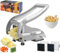 Chip Cutter,French Fry Cutter, Stainless Steel Potato Cutter, Potato Slicer, Includes 2 Blade Size Cutter Options and No-Slip Suction Base