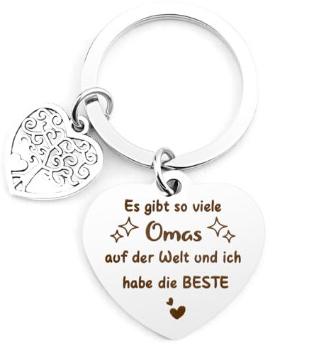 Twidels Muttertagsgeschenk für Oma Geschenk Muttertag Geschenk für Oma Beste Oma Geschenke Oma Schlüsselanhänger Geschenk für Oma Geburtstag Geschenk Oma Geburtstagsgeschenk Omas Weihnachts Geschenk