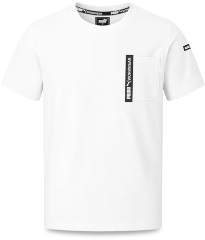 PUMA Workwear Advanced Collection - T-shirts pour hommes - Poche sur la poitrine et compartiment utilitaire sur l'épaule - En tissu résistant et respirant - Pour le travail manuel et la logistique