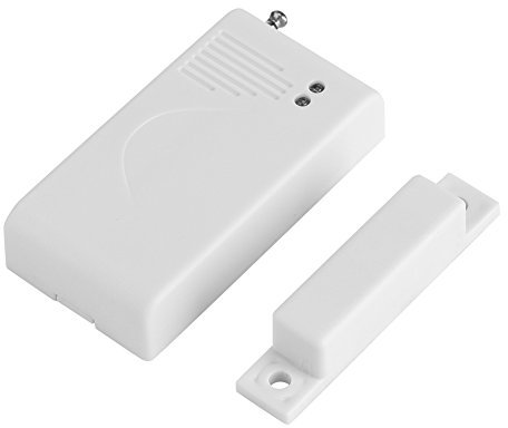 Yosoo 433MHZ Alarma de Sensor magnético, de Alarma de Entrada de Ventana de Puerta inalámbrica de Seguridad antirrobo para el hogar