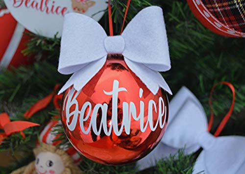 Palla Albero Di Natale PALLINA PERSONALIZZATA 100% Italiana CON NOME DECORAZIONE NATALIZIA