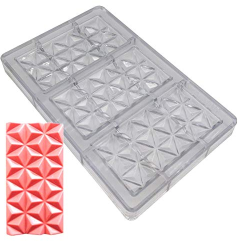 Goldbaking Polycarbonate Pyramidal Bar Chcoolate Mold Large Poly-carbonate Candy Mould