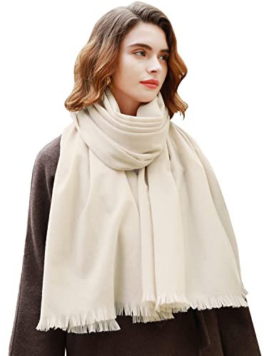 RIIQIICHY Damen Schal Winter Beige Pashmina Stola Festlich Herbst xxl schals Tücher für Abendkleider Frauen Hochzeit schultertuch