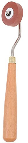 VICASKY Rodillo De Alfombra Rollo de Costura con Mango de Madera Empapelado Rodillo de Esquina Externo para Empapelar Más Decoración Del Hogar 1Cm Limpiador De Alfombra