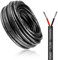 10 Meter 16AWG 2x1,5mm² Elektrischer Draht, 2 Adrig Kabel 5V/12V/24V Stromkabel Verzinntes Kupferkabel，Flexibel und Weich Niedrige Impedanz Hohe Temperaturbeständigkeit Verlängerungskabel