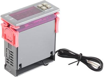 Temperaturregler, -1000 Digitaler Temperaturregler Allzweck-Kühl- und Heizthermostat mit Sensor, Temperaturregler (AC110~220V)